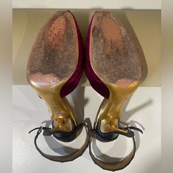 Tom Ford for Gucci Velvet & Crocodile Heels - Picture 10 of 10